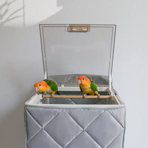 Winter Warm Bird Cage Cover Cotton Quilted Cage Cover Canopy Protective Rain Proof Dust Cover Pet Products Bird Supplies New