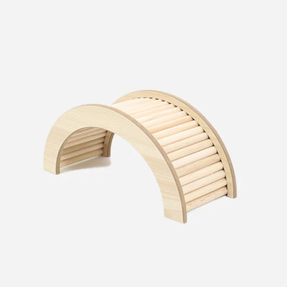 S/M/L Hamster Climbing Ladder Wooden Bridge for Guinea Pigs Rats Small Pet Animals Toys Cage Decor Accessories