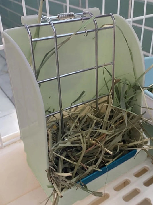 1pc-Wall mounted rabbit feeder, used for outdoor small pet hay feeders, grass racks