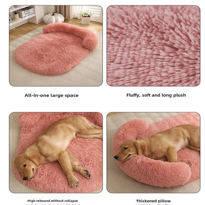 Orthopedic Waterproof and Washable Dog Couch, Egg Foam Pet Bed with Removable Bottom and Nonskid Bottom