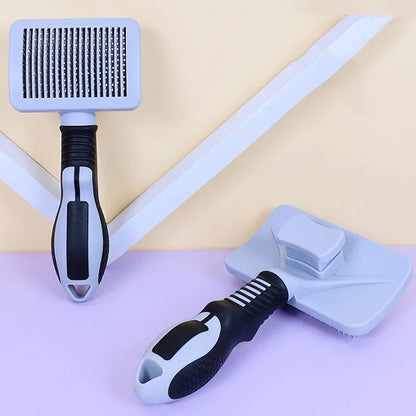 Dog Brush Massage Dogs Comb Automatic Pet Hair Remover Self Cleaning Cat Brush Pet Grooming One Button Cleaning Dog Brushes Comb