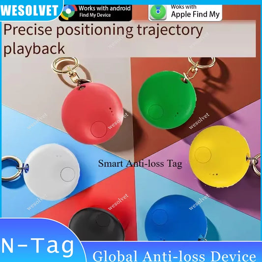 Smart Android Tracker Tag Anti-Lost Device For Apple's For Google Find My App Bluetooth  Elderly Keys Pets Kids Locator Finder