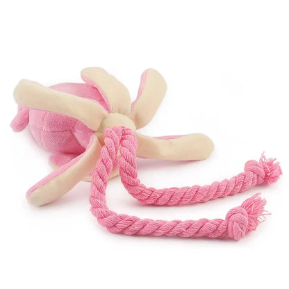 Supet Octopus Plush Rope Toy for Small Pets – Bite-Resistant, Fun and Interactive, Suitable for Indoor and Outdoor Play