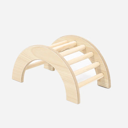 S/M/L Hamster Climbing Ladder Wooden Bridge for Guinea Pigs Rats Small Pet Animals Toys Cage Decor Accessories
