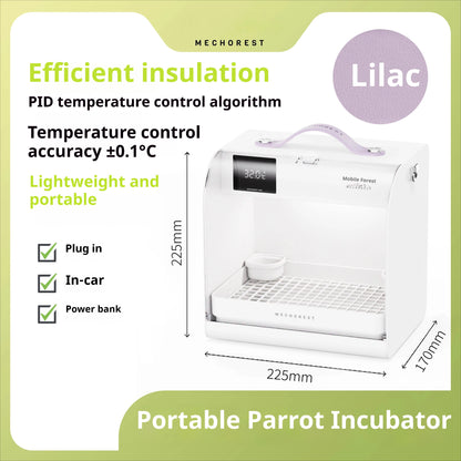 Bird Carrier Backpack Travel Cage Portable Pet Bird Brooder With Temperature Control Design Portable Birdcage for Small Birds