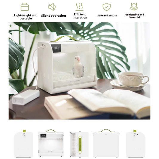 Bird Carrier Backpack Travel Cage Portable Pet Bird Brooder With Temperature Control Design Portable Birdcage for Small Birds