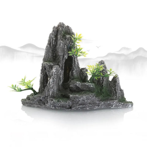 Decorative Rocks Fish Tank Decoration Simulation Rockery Decorative Rocks Landscape for Aquarium Decor Ornaments Resin Rockery