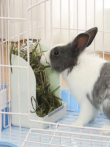 1pc-Wall mounted rabbit feeder, used for outdoor small pet hay feeders, grass racks