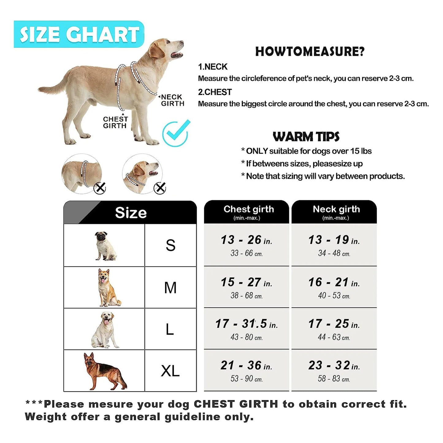 Soft Padded No-Pull Dog Harness with Easy-Grip Handle and Adjustable Straps for Sizes