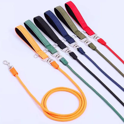 Dog Leash Colorful Long Dogs Leash 2M Pet Chain Nylon Leashes for Dog Walking Comfortabe Handle Dogs Leashes 160cm Pet Supplies