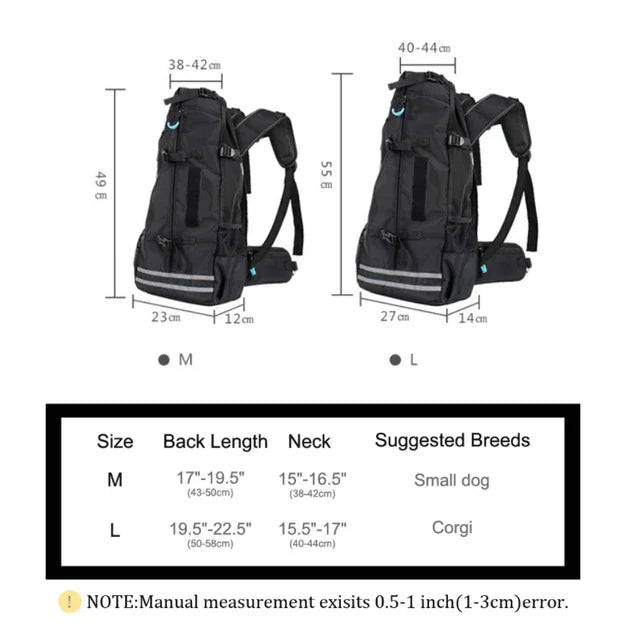 Breathable Pet Dog Carrier Bag for Large Dogs Golden Retriever Bulldog Backpack Adjustable Big Dog Travel Bags Pets Products