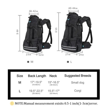 Breathable Pet Dog Carrier Bag for Large Dogs Golden Retriever Bulldog Backpack Adjustable Big Dog Travel Bags Pets Products