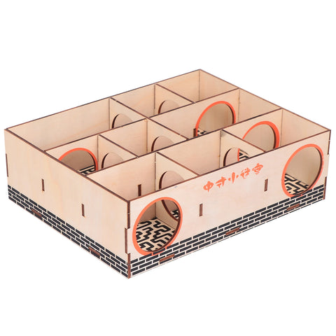 1pc Wooden Hamster Maze Tunnel Toy Small Pet Maze Hamster Maze House Pet Dog Mice Puzzle Toy Small Animal Sports Activity Toy