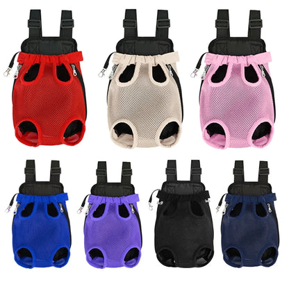 Pet Backpack Portable Portable Cat Double Shoulder bag Outdoor Travel Dog Carrier Bag Pet Dog Front Bag Mesh Backpack