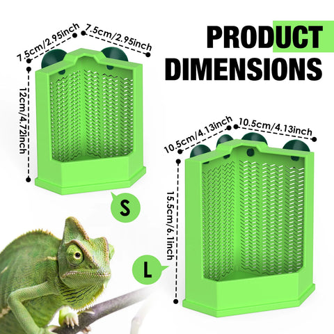 Cockroach Climbing Feeder, PP Material, Anti-escape Design, Suction Cups, Suitable for Lizards and Chameleons