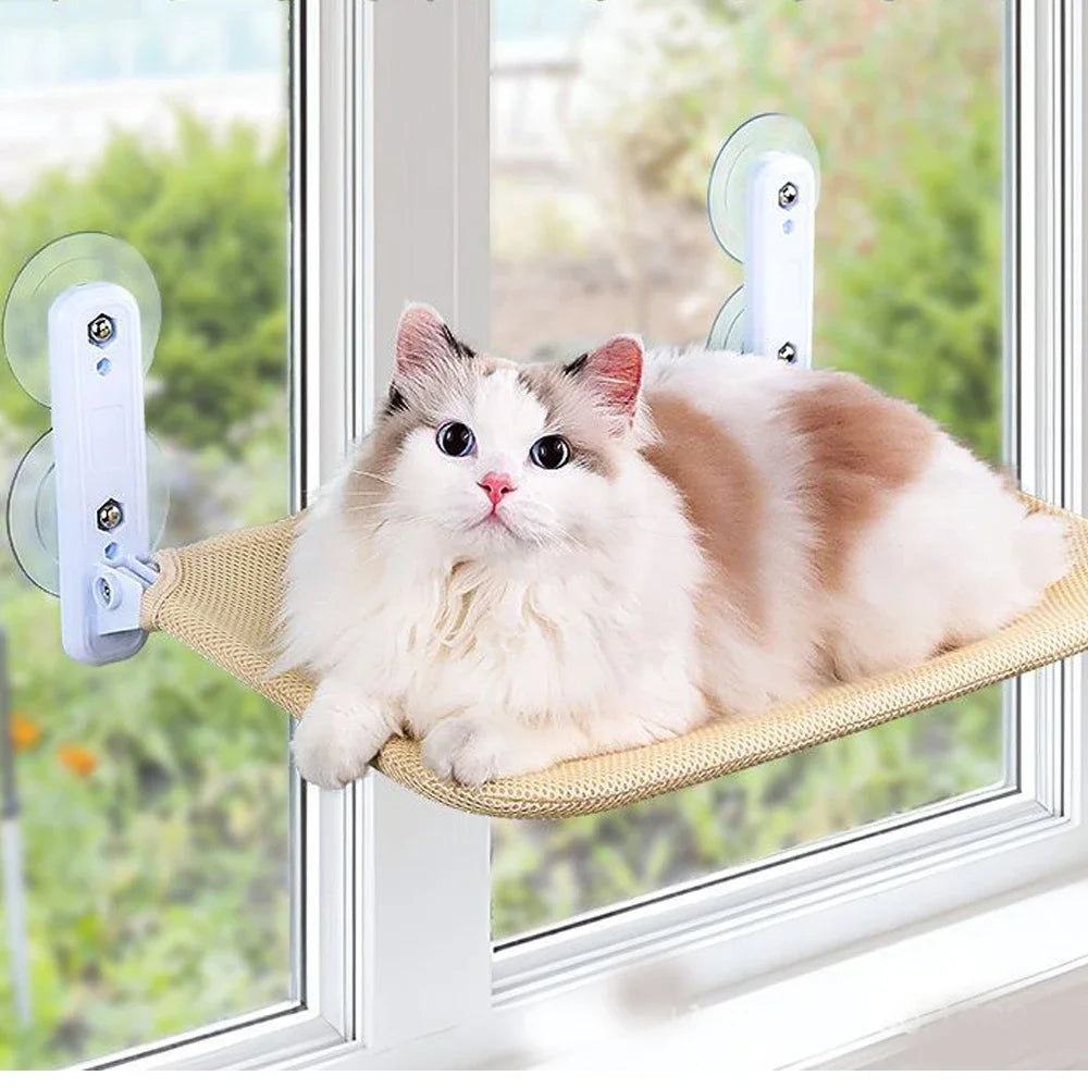 OUZEY 15KG Cat Hammock Foldable Hanging Pet Cat Bed Breathable Comfortable Sleeping Windowsill Cat Nesk Kitten Pet Supplies