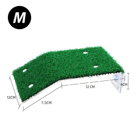 S/M/L Size Turtle Platform Float Decoration Terraces Grass Ramp Reptile Resting Moss Island Aquarium Accessories Habitat Decor