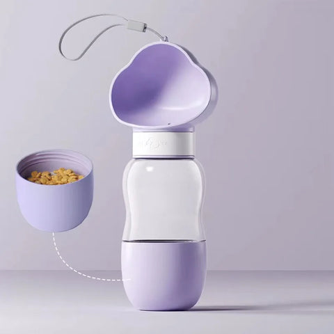 Dog Water Bottle For Outdoor Use Portable Companion Cup Plastic Water Bottle Dog Walking Water Feeding Dog Accessories Outdoor