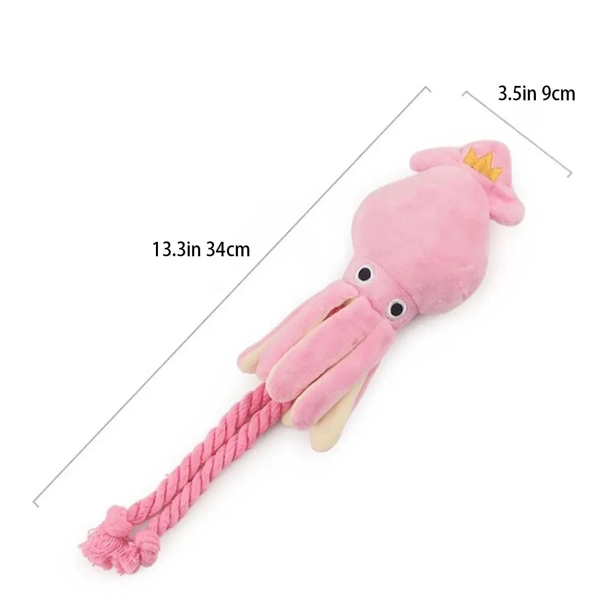 Supet Octopus Plush Rope Toy for Small Pets – Bite-Resistant, Fun and Interactive, Suitable for Indoor and Outdoor Play
