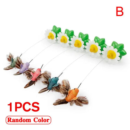 1PCS Electric Butterfly Cat Toy Shake Rotating Flying Automatic Humming Bird Intelligence Training Funny Toys