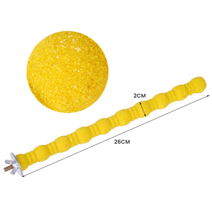 1Pc Parrot Perching Station Platform Pet Bird Molar Stick Grinding Bird Claw Cage Toy Pet Bird Supplies
