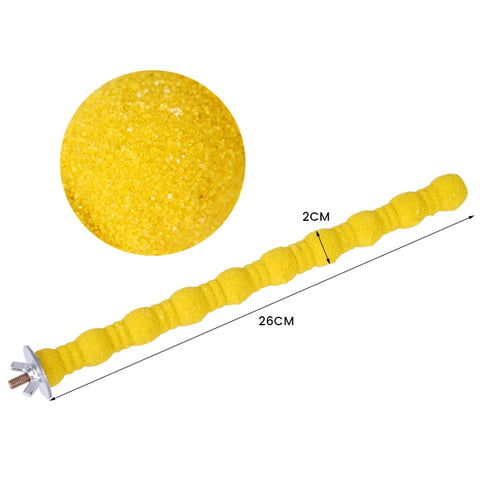 1Pc Parrot Perching Station Platform Pet Bird Molar Stick Grinding Bird Claw Cage Toy Pet Bird Supplies