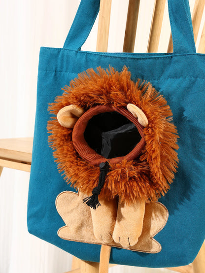 Waterproof Fabric Outdoor Cat Accessories Pet Travel Sling Carriers Handbag One Shoulder Canvas Pet Bag