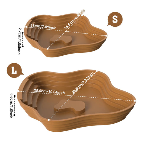 Turtle bathing basin, frog bathing basin, can also be used as food bowl and water basin, suitable for reptiles and amphibians