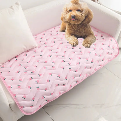 Summer pet mat Cool pet mat Cool cat and dog sofa mat cool ice silk cool breathable pet mat dog ice mat