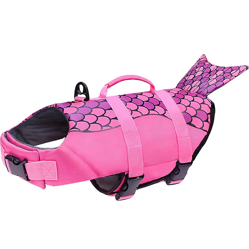 Pet Dog Life Jacket Enhanced Buoyancy Small Dogs Swimming Clothes Safety Vest with Handle for Medium Large Dog Surfing Costume