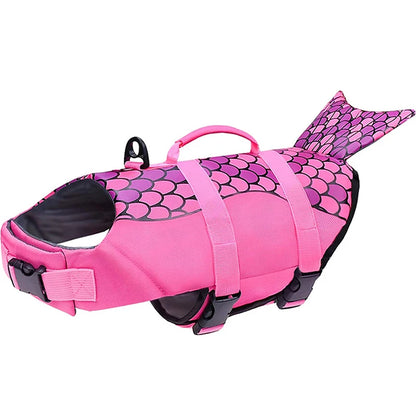 Pet Dog Life Jacket Enhanced Buoyancy Small Dogs Swimming Clothes Safety Vest with Handle for Medium Large Dog Surfing Costume