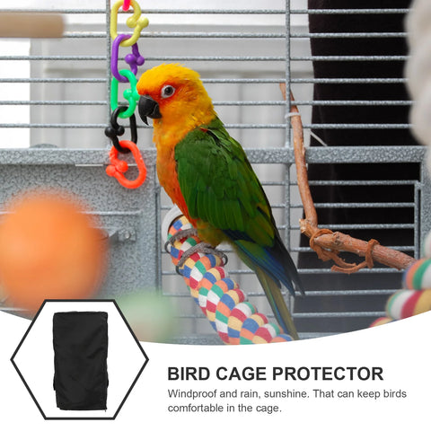 Two Handle Top Design Waterproof Bird Cage Cover Protective Birdcage Accessory Light Blocking Cage Cover Durable Pet Products