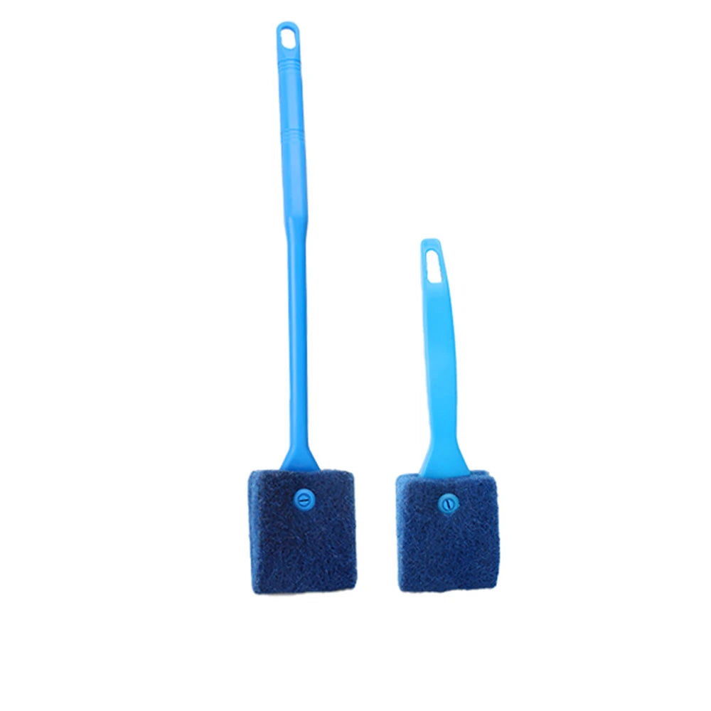 Aquarium Cleaning Brushes for Glass Acrylic Fish Tank Algae Clean Double Sided Algae Scraper Sponge Aquarium Cleaning Tools