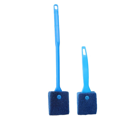 Aquarium Cleaning Brushes for Glass Acrylic Fish Tank Algae Clean Double Sided Algae Scraper Sponge Aquarium Cleaning Tools