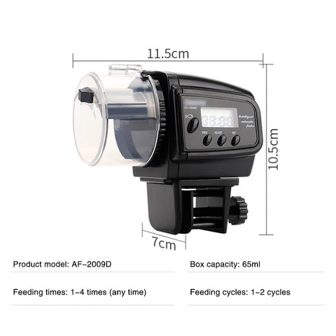 Digital Automatic Auto Tank Pond Fish Food Feeder with Aquarium Fishes Feeding Timer Auto Manual Pet Feeder Lcd Feeding Machine