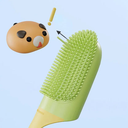 Dog Pet Finger Toothbrush Handlebar Teeth Cleaning Bad Breath Care Nontoxic Soft Silicone Tooth Brush Dog Cat Cleaning Supplies
