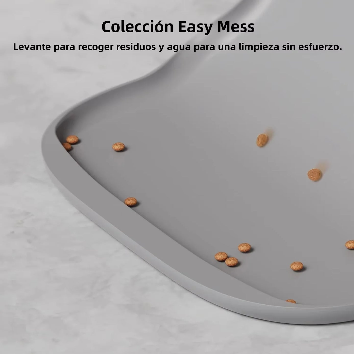 Silicone Pet Feeding Mat, Anti Slip Cat/Dog Food Tray With Raised Edges, Automatic Feeder And Water Dispenser Feeding Mat