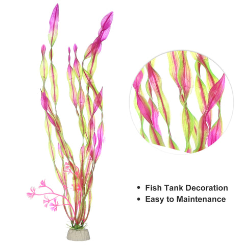 UXCELL Aquarium Ornament Artificial Plants Grass Plastic Seaweed Aquatic Viewing Plant For Fish Tank Landscape Decor Accessories