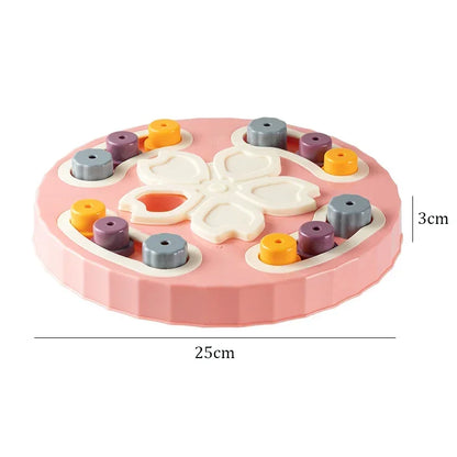 Cat Dog Puzzle Toys Interactive Slow Fooder Non Slip Bowl Increase Puppy IQ Food Dispenser Cats Dogs Training Games Pet Supplies