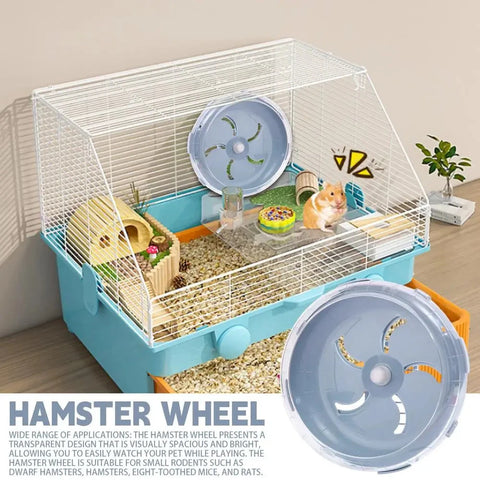 Rat Exercise Wheel Hamster Sport Running Wheel Small Rodent Mice Silent Jogging Pets Running Sports Gerbil Exercise Play Toys