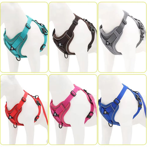 Cat Harness and Leash Set Escape Proof For Small Medium Dog Cat Breathable Reflective Adjustable Kitten Chest Strap Pet Supplies