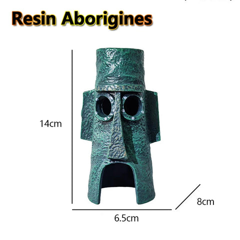 Aquarium Decoration Landscaping Accessories Fish Tank Aquarium Decoration Cartoon Character Pineapple house decoration