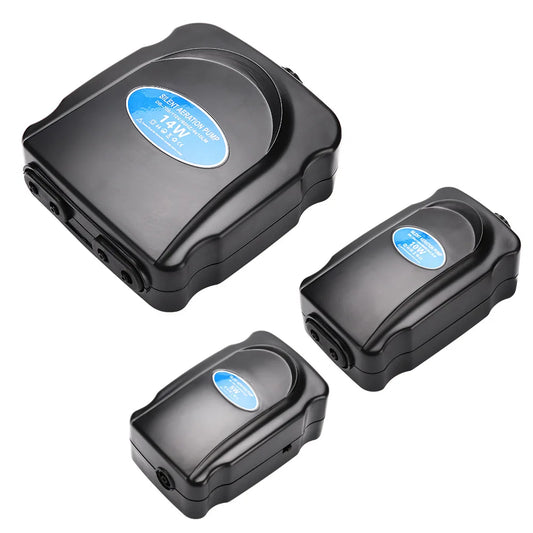 Adjustable Aquarium Air Pump 110V~220V Air Pump 3W~12W For Bedroom Fish Tank Silent Oxygen Pump Air Compressor