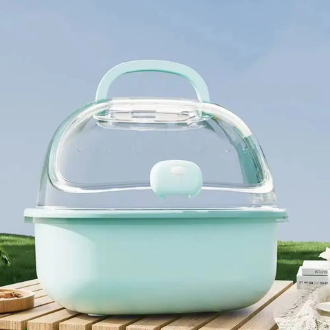 Portable Handheld Hamster Cage Sturdy Breathable Pet Carrying Box Large Space Travel Carrier Holder Pet House