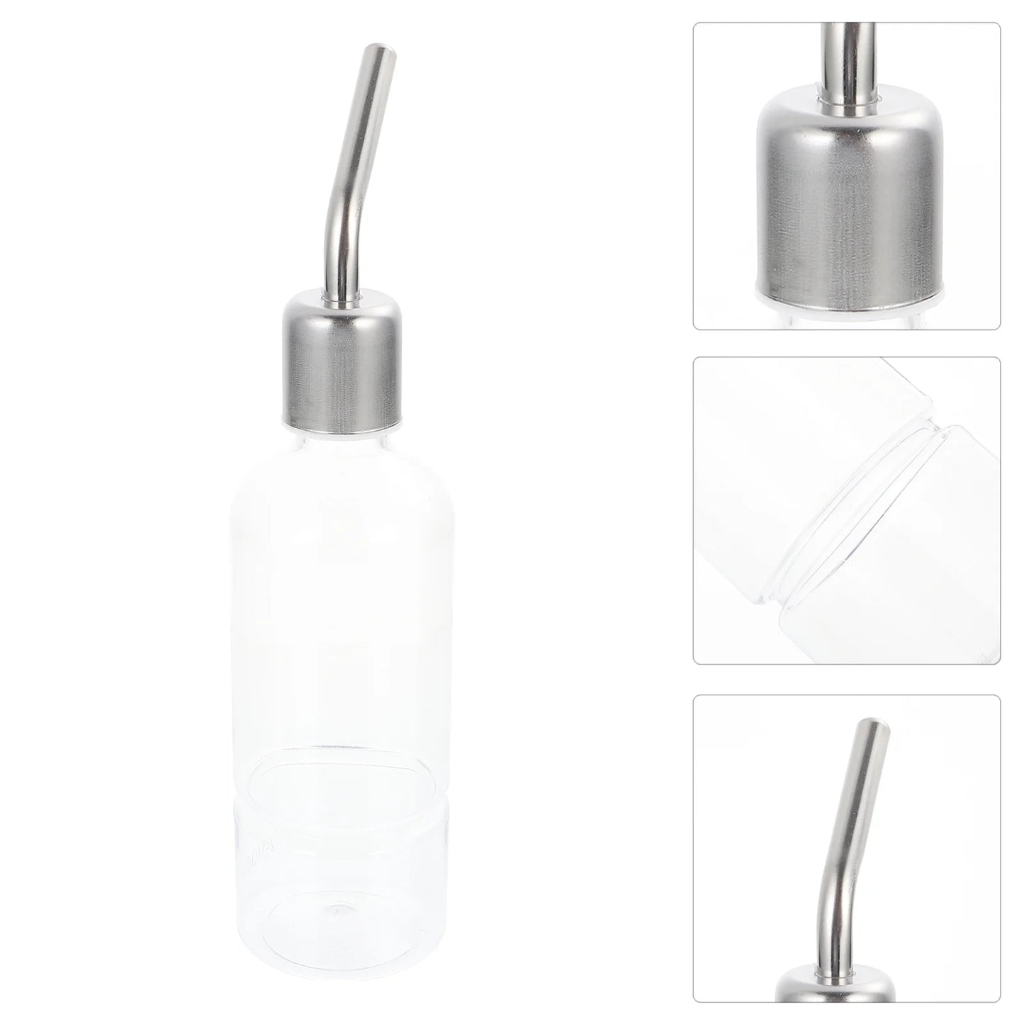 2 Pcs Rabbit Water Bottle Pet Hanging Feeder Leak Proof Transparent Design Guinea Pig Dispenser Container Watering Supplies