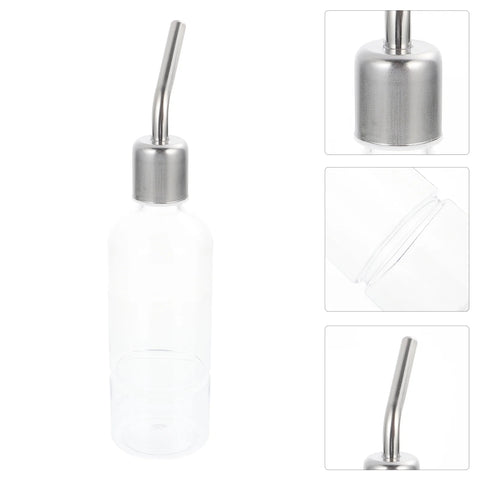 2 Pcs Rabbit Water Bottle Pet Hanging Feeder Leak Proof Transparent Design Guinea Pig Dispenser Container Watering Supplies