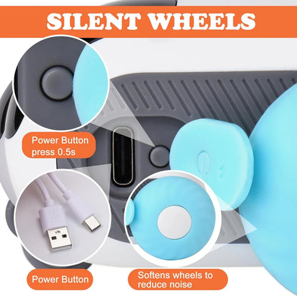 Smart Cat Toy 2 Modes Automatic Moving Remote Controlled Toy Car for Cats Interactive Playing Kitten Training Supplies