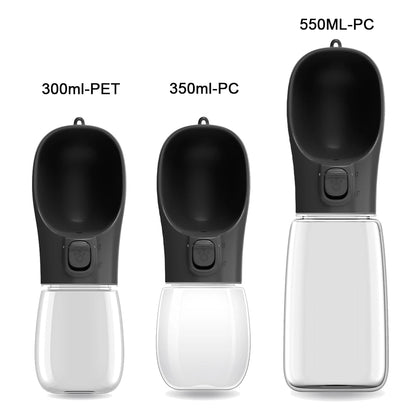 Portable Dog Water Bottle – Leakproof Travel Pet Dispenser (300ml / 350ml / 550ml)