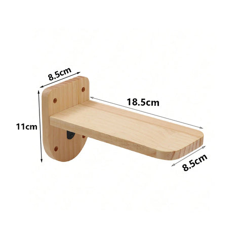 Cat Wall Climbing Shelf Four Step Stairway Scratching Post Bed Hiding House For Indoor Cats Tree Tower Pet Furniture Accessories