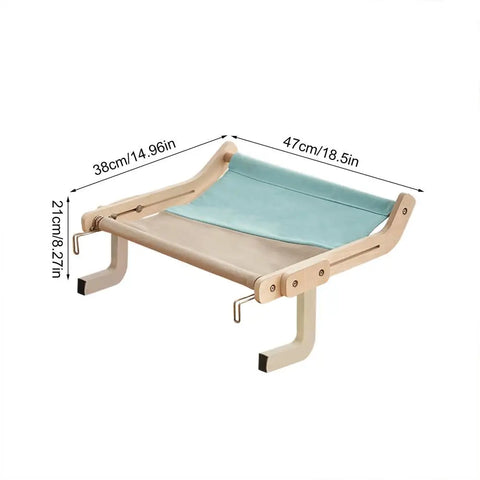 Cat Suspension Hammock Portable Detachable Bed Window Shelf for Cats Perch Pet Accessories Easy To Wash Cat Bed